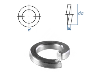 10,2mm Federringe für Zylinderschrauben DIN7980 Edelstahl A2 (10 Stk.)