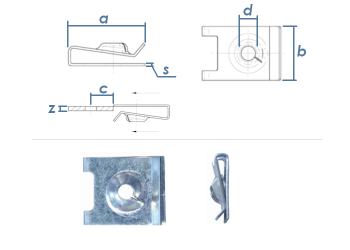 2,9mm Blechmutter Stahl verzinkt -  - i