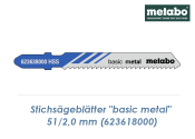 2 x 51mm Stichs&auml;geblatt &quot;Basic Metal&quot; f&uuml;r Bleche, NE Metalle (1 Stk.)