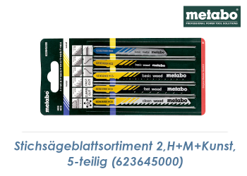 Stichsägeblätter Sortiment #2 5-teilg für Holz, Metall, Kunststoff (1 Stk.)