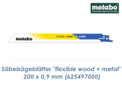 200mm S&auml;bels&auml;geblatt BiM &quot;Flexible Wood+Metal&quot;  (1 Stk.)
