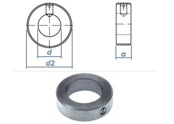 6mm Stellring DIN705 Form A Stahl verzinkt (1 Stk.)