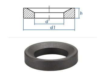 9,6mm Kugelpfanne DIN6319D Stahl blank, einsatzgehärtet (1 Stk.)