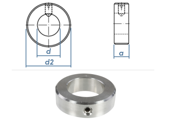 6mm Stellring DIN705 Form A Edelstahl A2 (1 Stk.)