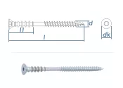 6 x 145mm Justierschraube TX25 Stahl verzinkt (10 Stk.)