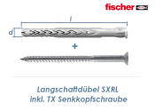 8 x 140mm Fischer Langschaftd&uuml;bel SXRL-T inkl. TX30 Schraube (1 Stk.)