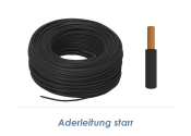 1,5mm2 Aderleitung starr H07V-U schwarz (100m Bund)