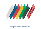 100 x 20 x 1mm PP Fenster / Verglaserklotz GL-SV (10 Stk.)