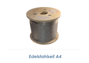 2,5mm 7x7-Drahtseil Edelstahl A4 (250lfm Spule)