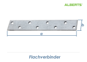 170 x 30 x 3mm Flachverbinder verzinkt (1 Stk.)