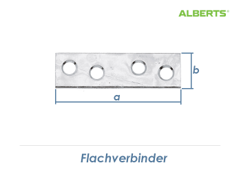 50 x 14 x 1,75mm Flachverbinder verzinkt (1 Stk.)