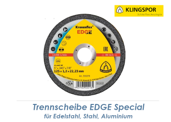 125 x 1,2mm Trennscheibe für Edelstahl, Stahl u. Alu - EDGE Special (1 Stk.)