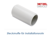 20mm Steckmuffe f&uuml;r Installationsrohr grau (1 Stk.)