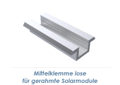 Mittelklemme Alu blank, lose (1 Stk.)