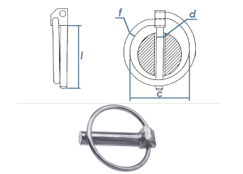 4,5mm Klappsplint Stahl verzinkt  (1 Stk.)