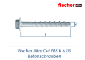 6 x 80mm Betonschrauben Ultra-Cut FBS II mit Sechskantkopf mit angeformter U-Scheibe (1 Stk.)