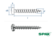 3 x 20mm SPAX Universalschraube T-STAR plus Pan Head VG...