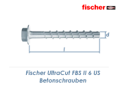 6 x 100mm Betonschrauben Ultra-Cut FBS II mit...