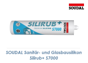 Sanit&auml;r- u. Glasbausilikon Silirub+ S7000 transparent  300ml Kartusche (1 Stk.)
