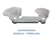 Gewindelehre f&uuml;r metrisches- und Whitworthgewinde (1 Stk.)