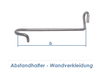150mm Abstandhalter Wandverkleidung für Doppelstabgitter 6/5/6 (1 Stk.)