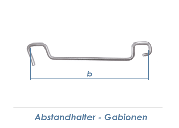 270mm Abstandhalter Gabionen für Doppelstabgitter 6/5/6 (1 Stk.)
