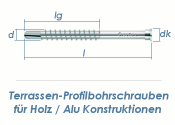 5,5 x 56mm Profilbohrschrauben C1 für Holz / Alu...