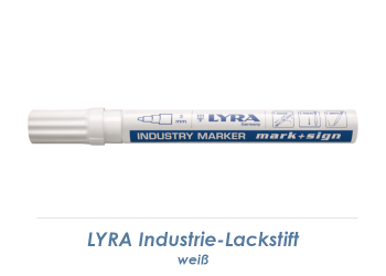 3mm LYRA Industrie-Lackstift weiß (1 Stk.)