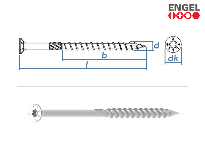 MR.E 10 x 200mm Konstruktionsschrauben E-Jet X TX mit Senkko, 1,77 CHF
