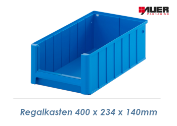 400 x 234 x 140mm Regalkasten Blau (1 Stk.)