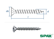 2,5 x 16mm SPAX Universalschrauben VG PZ Wirox (100 Stk.)