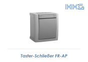 Taster Schließer HHG FR-AP grau (1 Stk.)