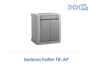 Serienschalter HHG FR-AP grau (1 Stk.)