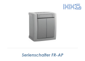 Serienschalter HHG FR-AP grau (1 Stk.)