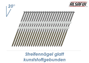 3,1 x 80mm Streifennägel glatt, 20°...