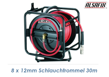 8 x 12mm Schlauchtrommel 360° 30m 15bar (1 Stk.)