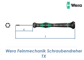TX5 x 40mm Wera 118040 Feinmechanik Schraubendreher  (1 Stk.)
