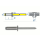 3,2 x 16mm Blindniete Alu/Stahl DIN7337 (100 Stk.)