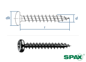 3,5 x 12mm SPAX Universalschraube T-STAR plus Pan Head VG...