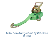 35 x 6000mm Ratschen-Zurrgurt 2-tlg. mit Spitzhaken...