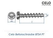 4 x 25mm Betonschrauben BTS4 TX mit  Linsenkopf (10 Stk.)