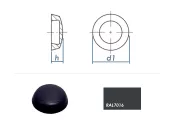Abdeckkappen f. 3,9mm Kappenschrauben - RAL7016...