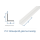 10 x 10 x 1mm / 1000mm PVC Winkelprofil weiß  (1 Stk.)