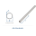 15 x 1mm / 1000mm Alu Rundrohr silberfarbig eloxiert  (1 Stk.)