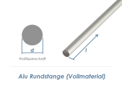 6 x 1000mm Alu Rundstange silberfarbig eloxiert  (1 Stk.)