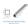 15 x 15 x 1mm / 1000mm Alu Vierkantrohr silberfarbig eloxiert  (1 Stk.)