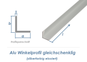 20 x 20 x 1,5mm / 1000mm Alu Winkelprofil silberfarbig...