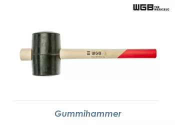 65mm WGB Gummihammer mit Holzstiel  (1 Stk.)