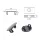 18,4-22mm Lochblendstopfen ABS schwarz (10 Stk.)