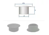 12mm Abdeckstopfen PE grau (10 Stk.)